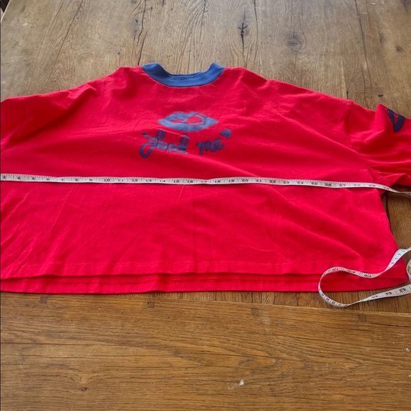 Lazy Oaf Blue and Red Collar Detail - Picture 5 of 6